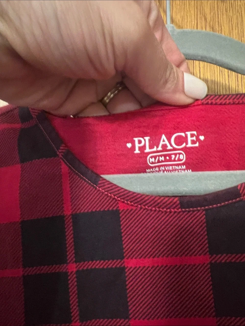 The Children's Place Red and Black Plaid Long-Sleeve Dress - Picture 2 of 2